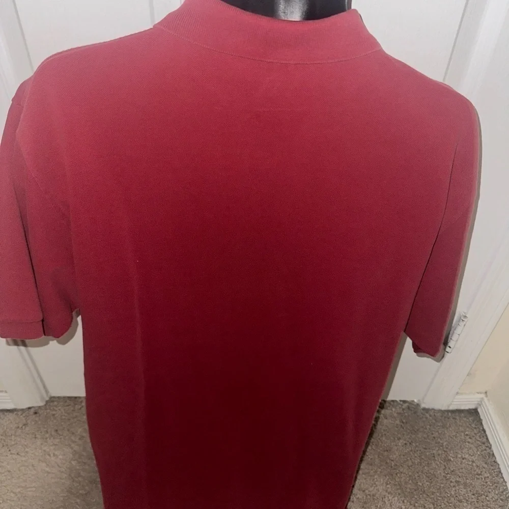 Men’s pre own as is red Ralph Lauren polo cotton shirt size XL